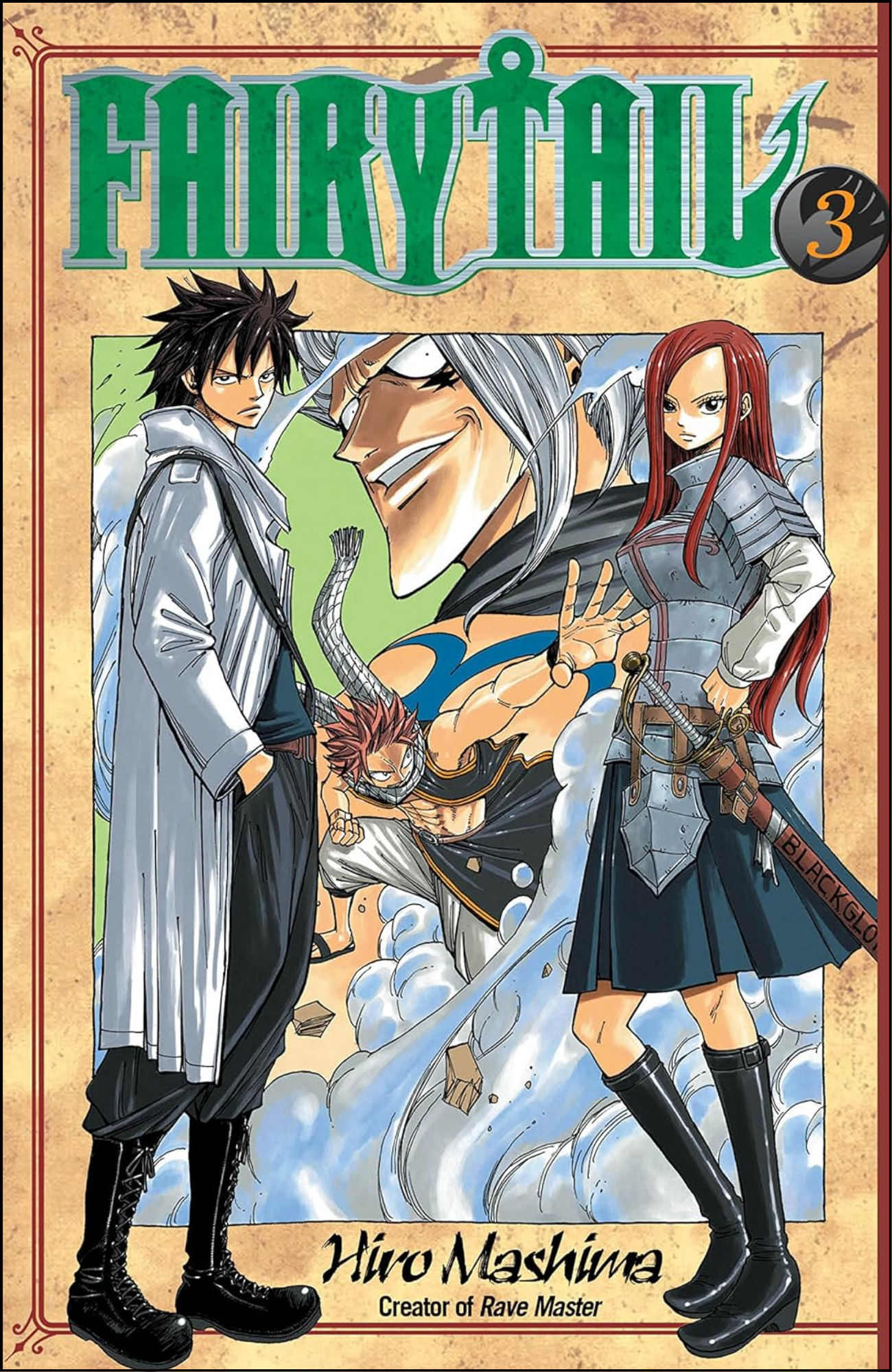 Fairy Tail Vol. 3 by Hiro Mashima (Author, Artist) | Full Page Print Editon