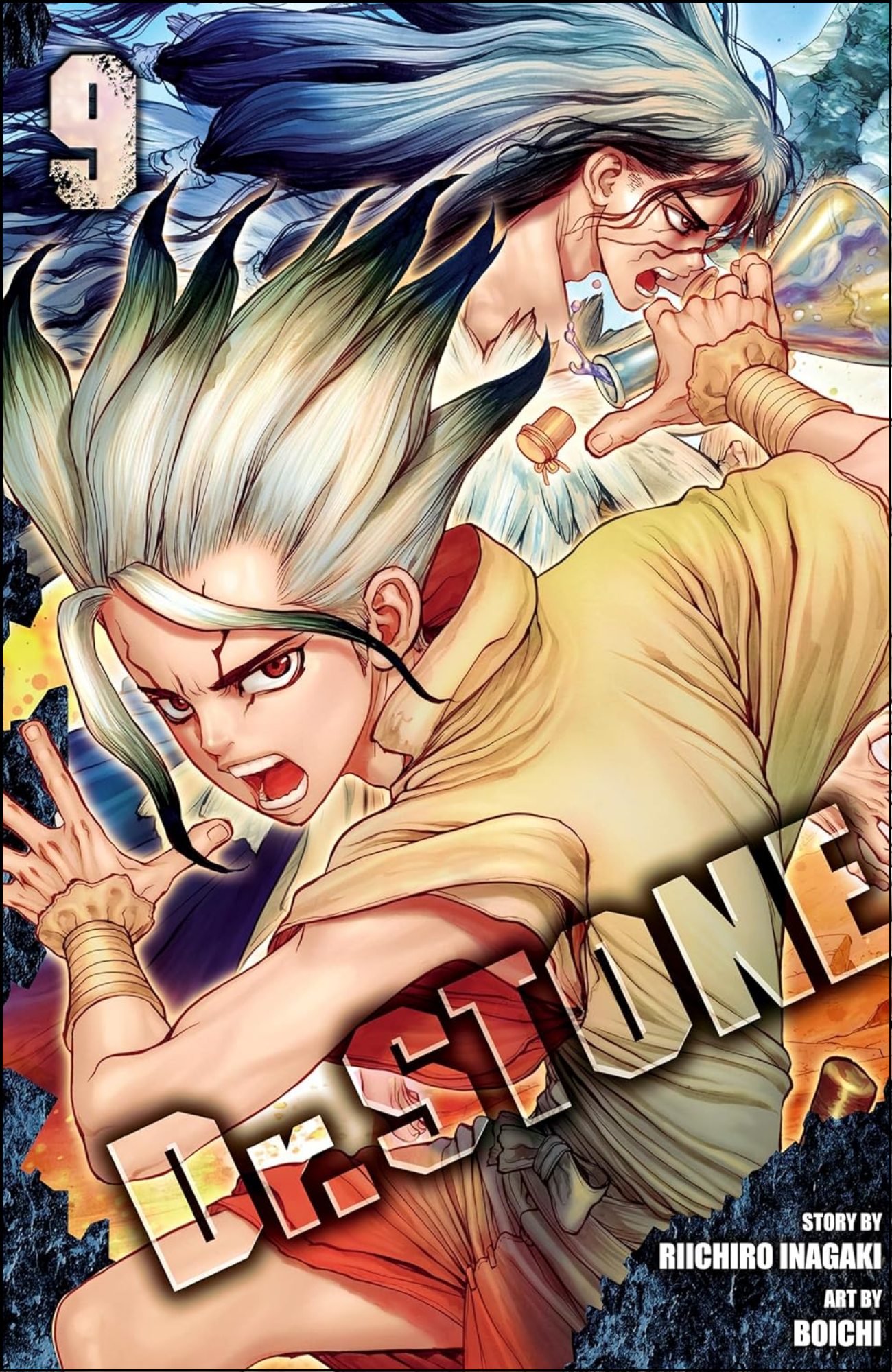 Dr. STONE, Vol. 9 by Riichiro Inagaki (Author) | Full Page Print Editon