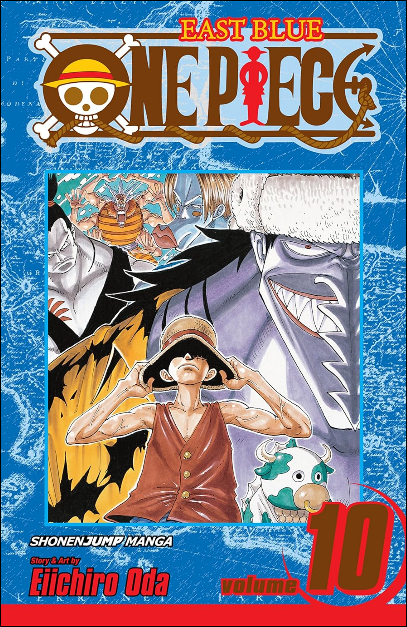One Piece, Vol. 10 by Eiichiro Oda (Author, Illustrator) | Full Page Print Editon