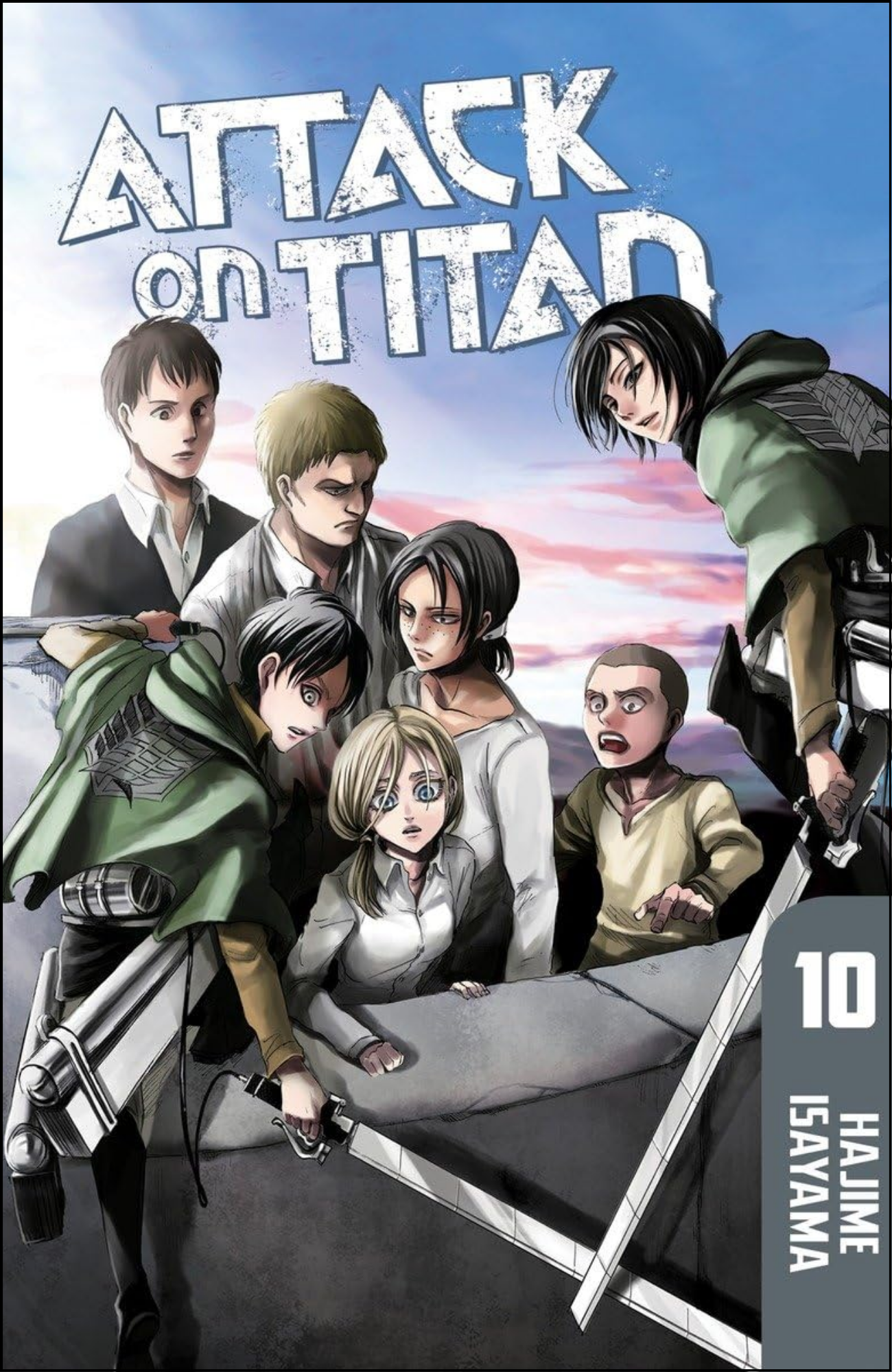Attack on Titan Vol. 10 by Hajime Isayama (Author, Artist)| Full Page Print Editon