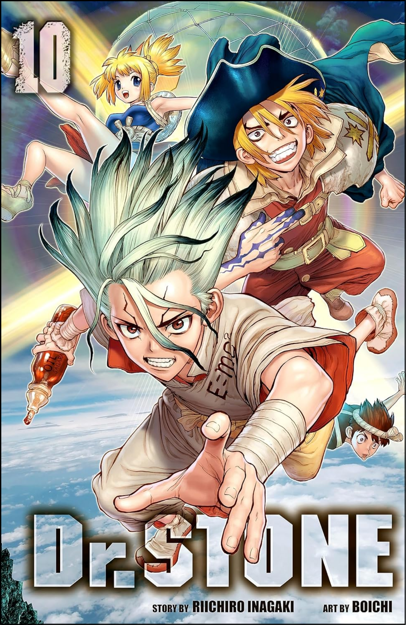 Dr. STONE, Vol. 10 by Riichiro Inagaki (Author) | Full Page Print Editon