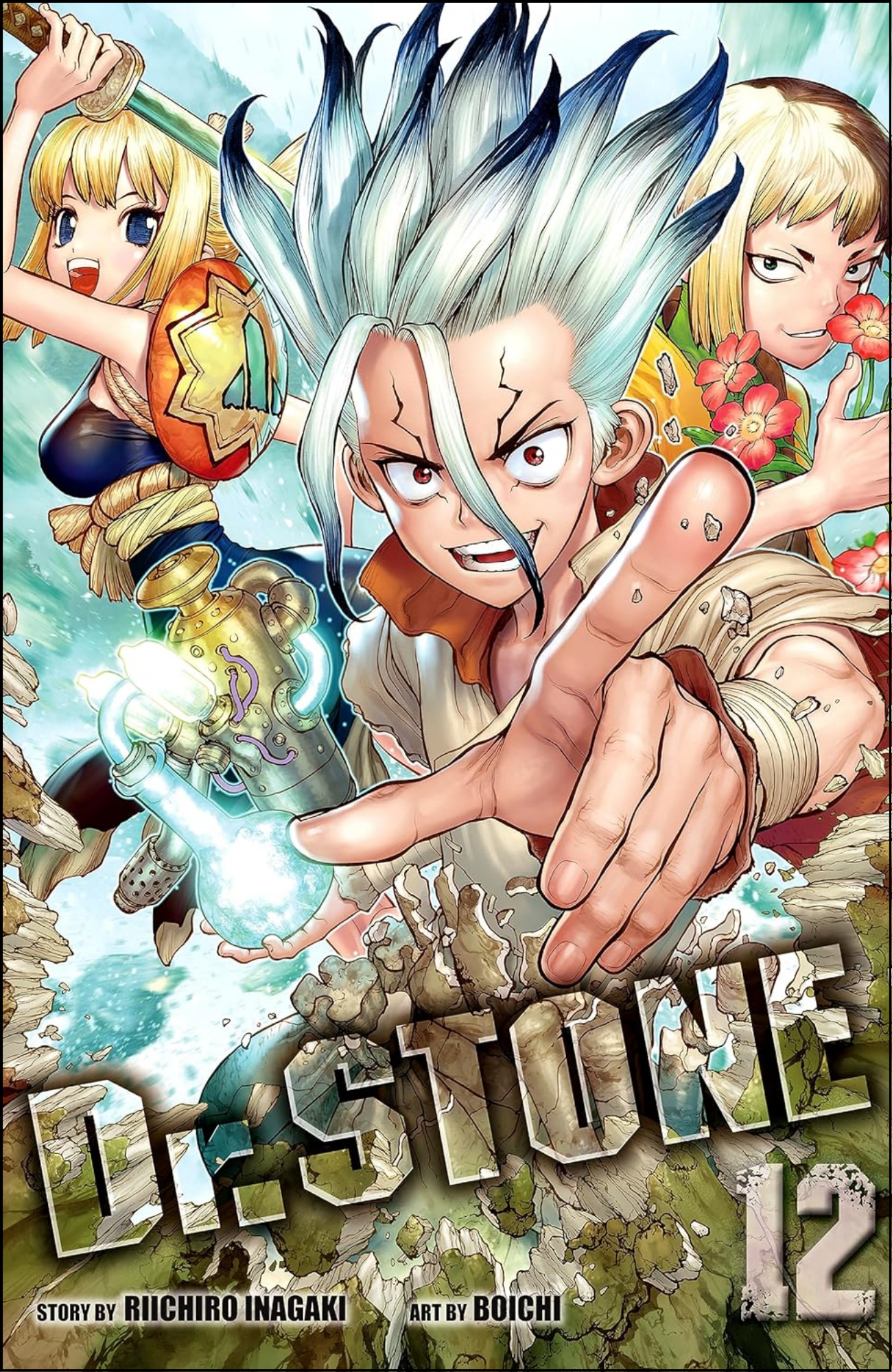Dr. STONE, Vol. 12 by Riichiro Inagaki (Author) | Full Page Print Editon