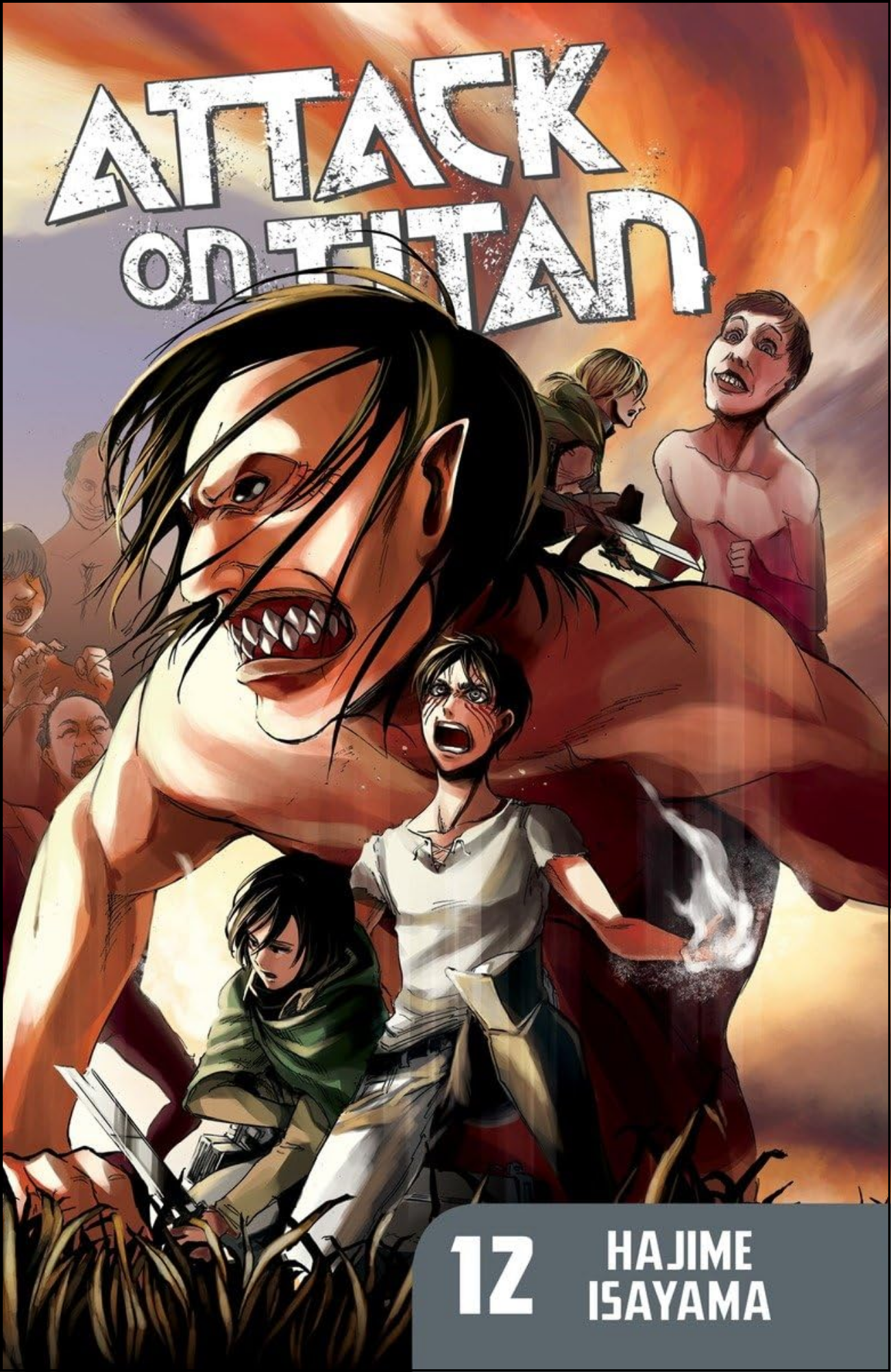 Attack on Titan Vol. 12 by Hajime Isayama (Author, Artist)| Full Page Print Editon