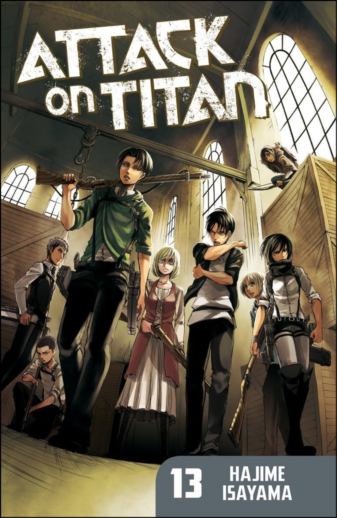 Attack on Titan Vol. 13 by Hajime Isayama (Author, Artist)| Full Page Print Editon