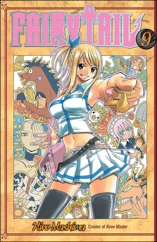 Fairy Tail Vol. 9 by Hiro Mashima (Author, Artist) | Full Page Print Editon