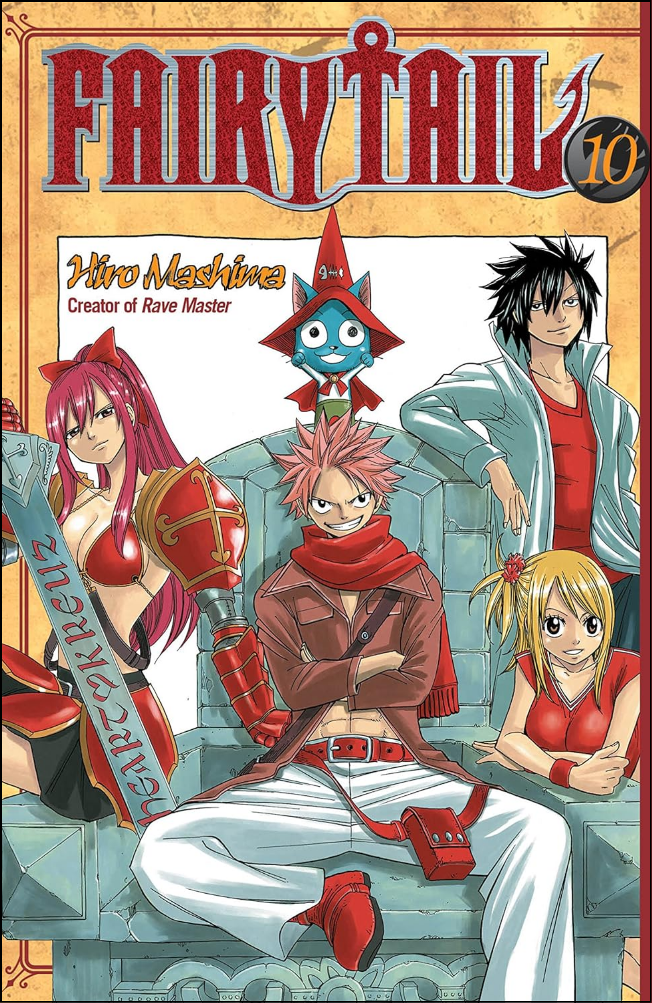 Fairy Tail Vol. 10 by Hiro Mashima (Author, Artist) | Full Page Print Editon