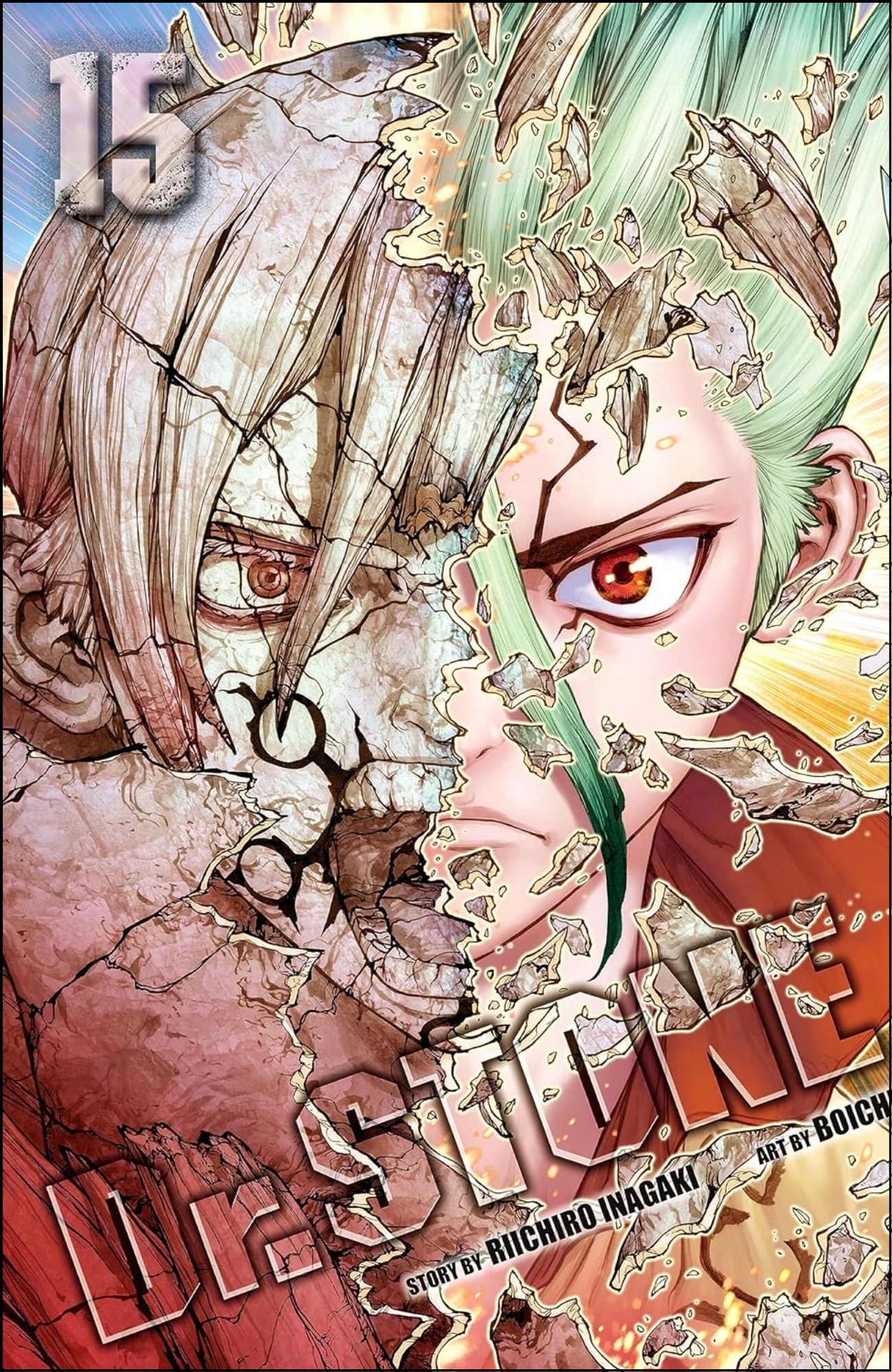 Dr. STONE, Vol. 15 by Riichiro Inagaki (Author) | Full Page Print Editon