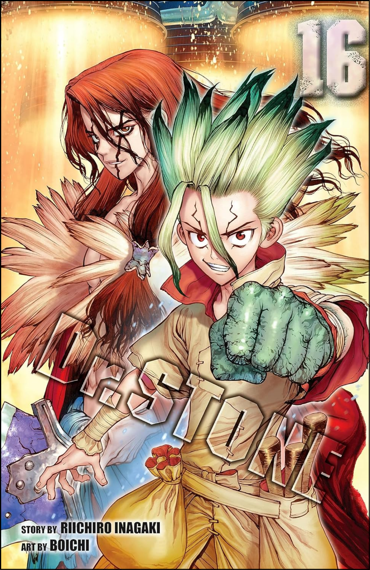 Dr. STONE, Vol. 16 by Riichiro Inagaki (Author) | Full Page Print Editon