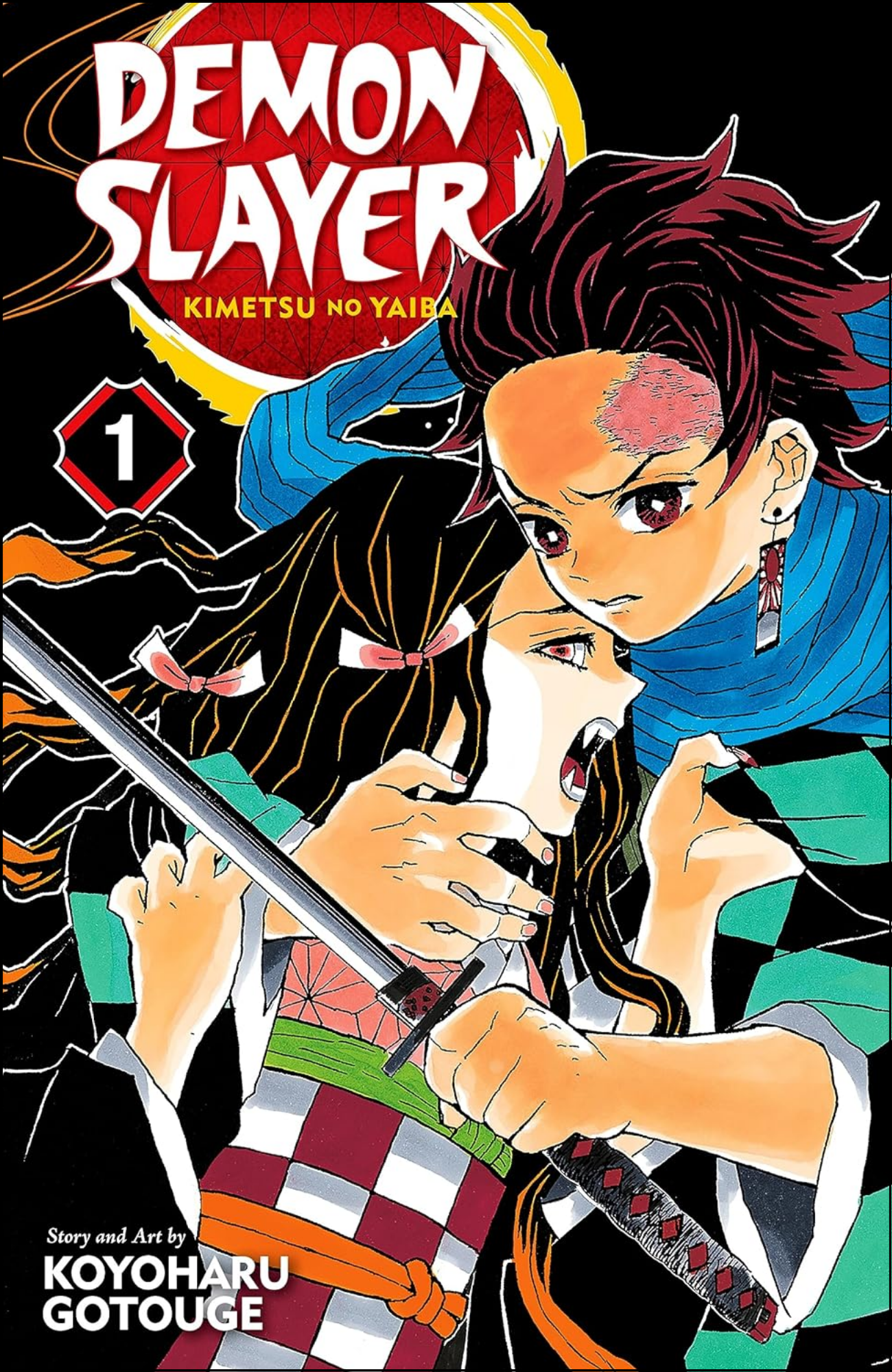 Demon Slayer Vol. 1 by Koyoharu Gotouge (Author) | Full Page Print Editon