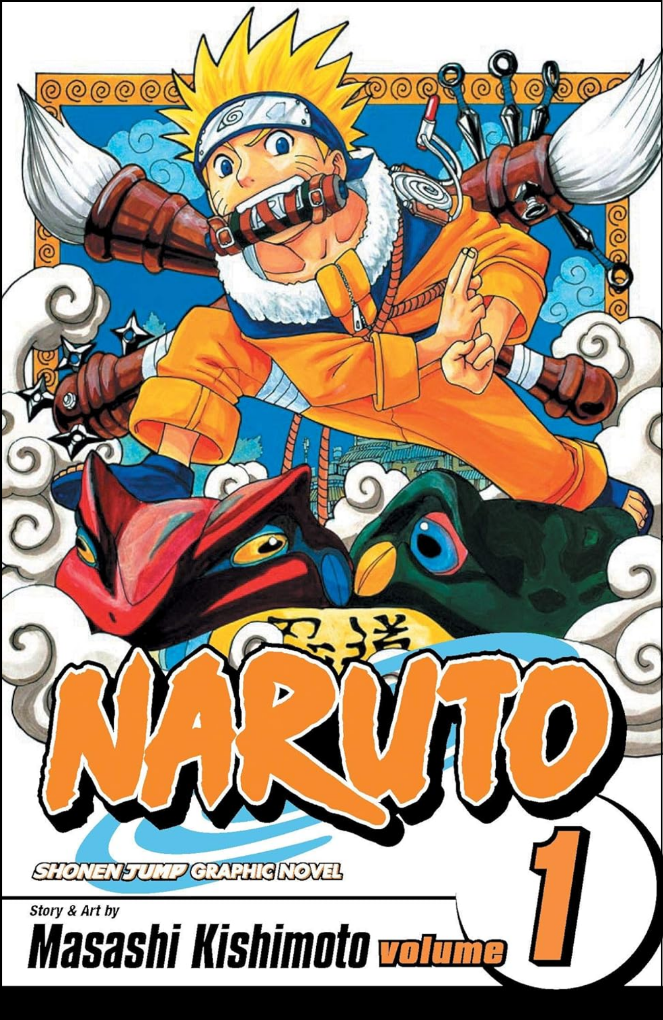 Naruto, Vol. 1 by Masashi Kishimoto (Author, Illustrator) | Full Page Print Editon
