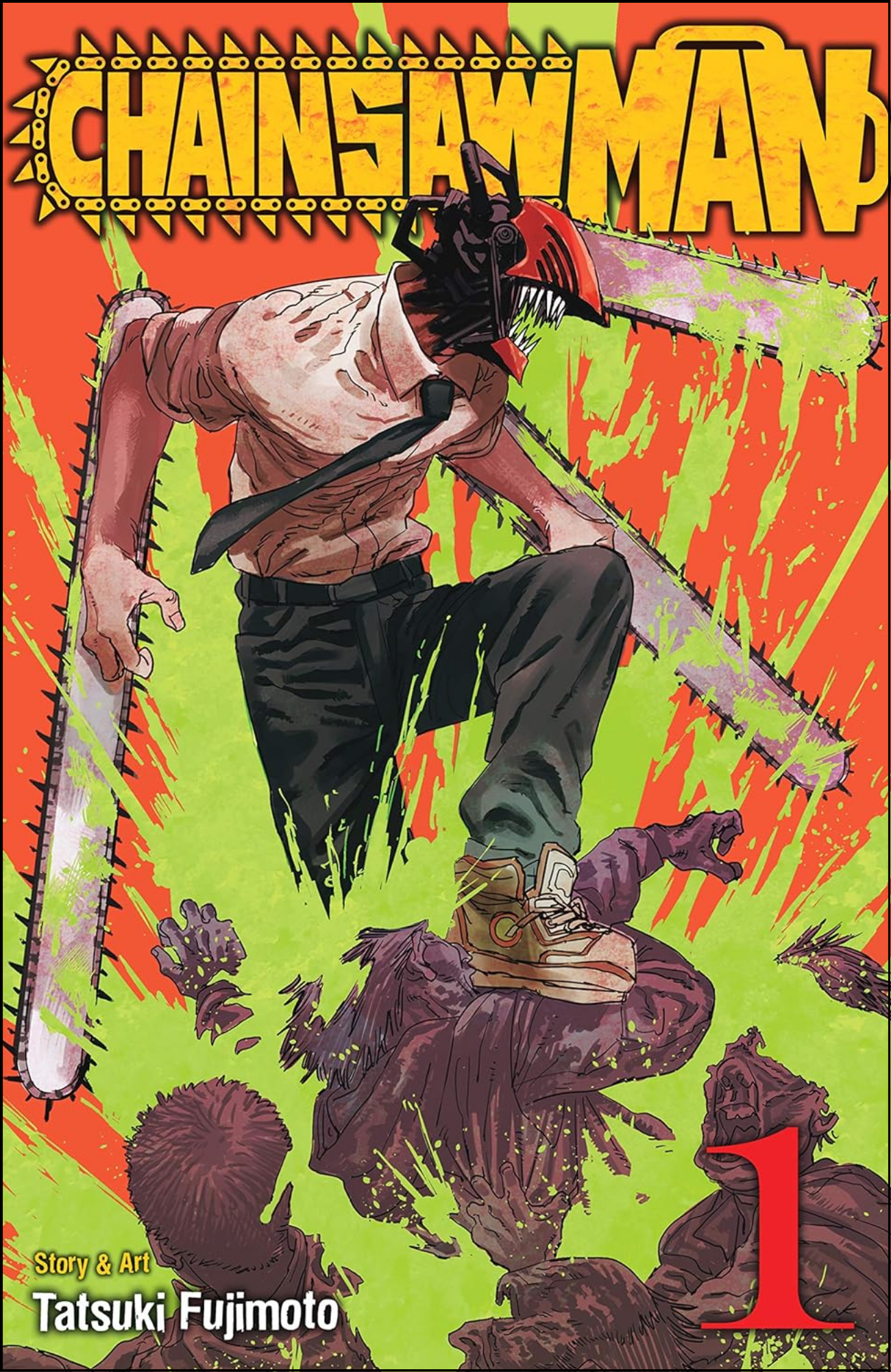 Chainsaw Man Vol. 1 by Tatsuki Fujimoto (Author) | Full Page Print Editon
