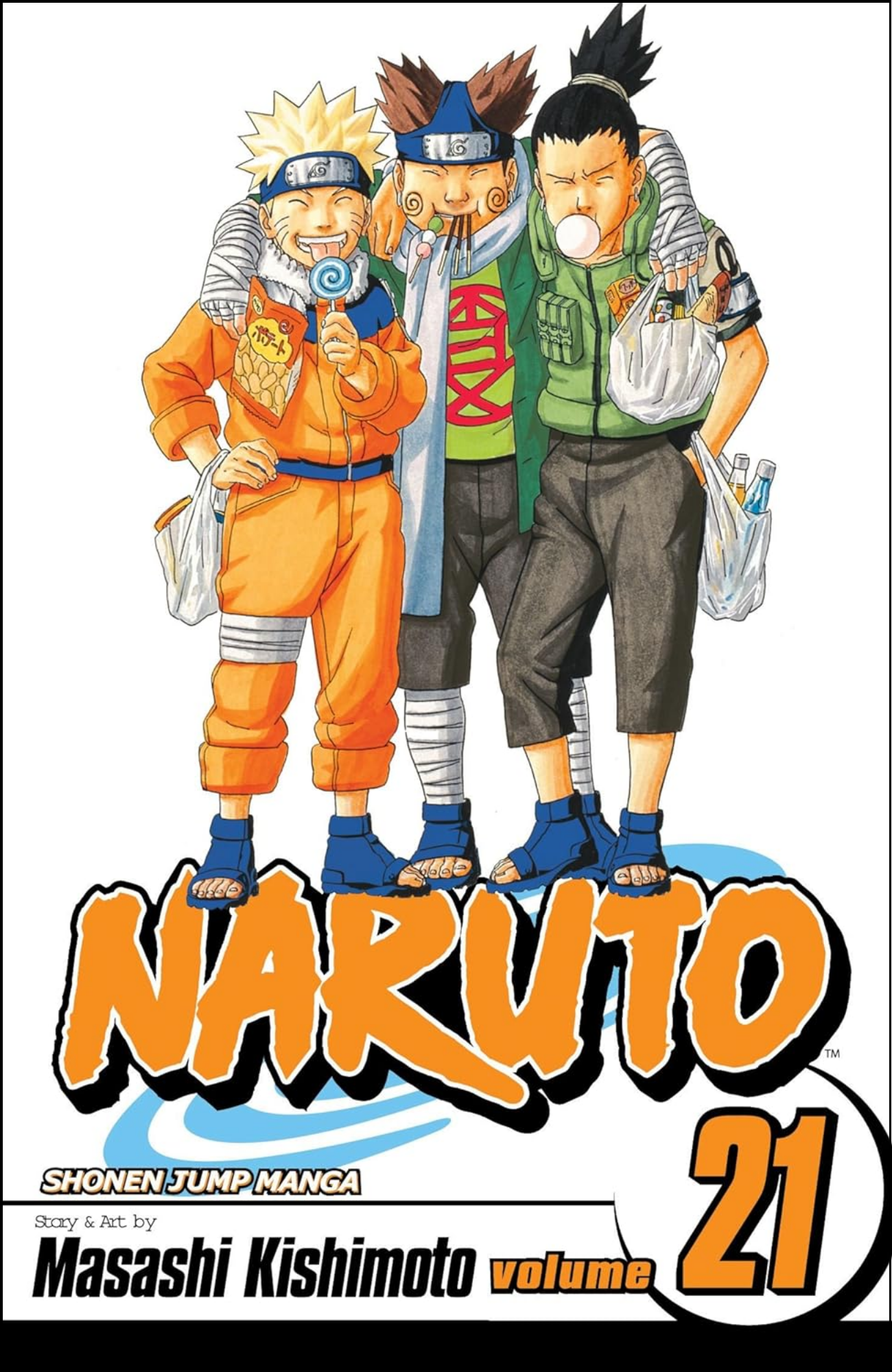 Naruto, Vol. 21 by Masashi Kishimoto (Author, Illustrator) | Full Page Print Editon