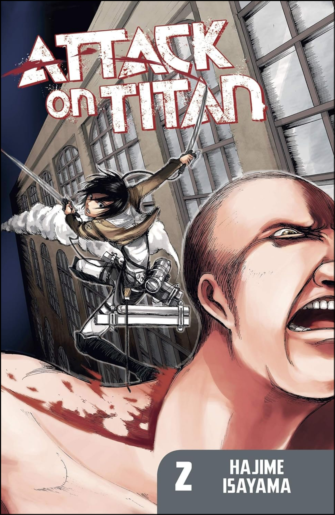 Attack on Titan Vol. 2 by Hajime Isayama (Author, Artist)| Full Page Print Editon