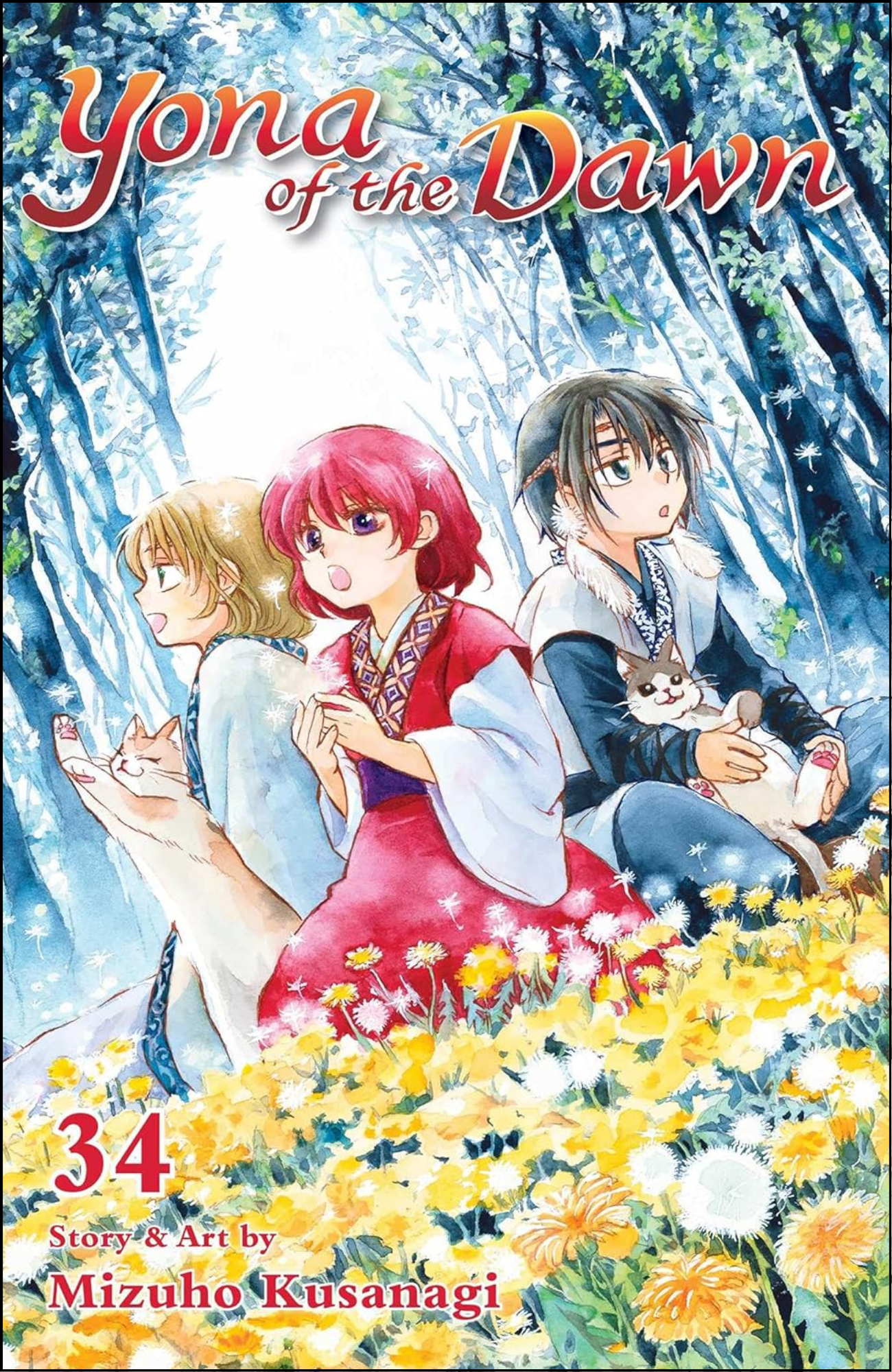 Yona of the Dawn, Vol. 34 by Mizuho Kusanagi (Author) | Full Page Print Editon