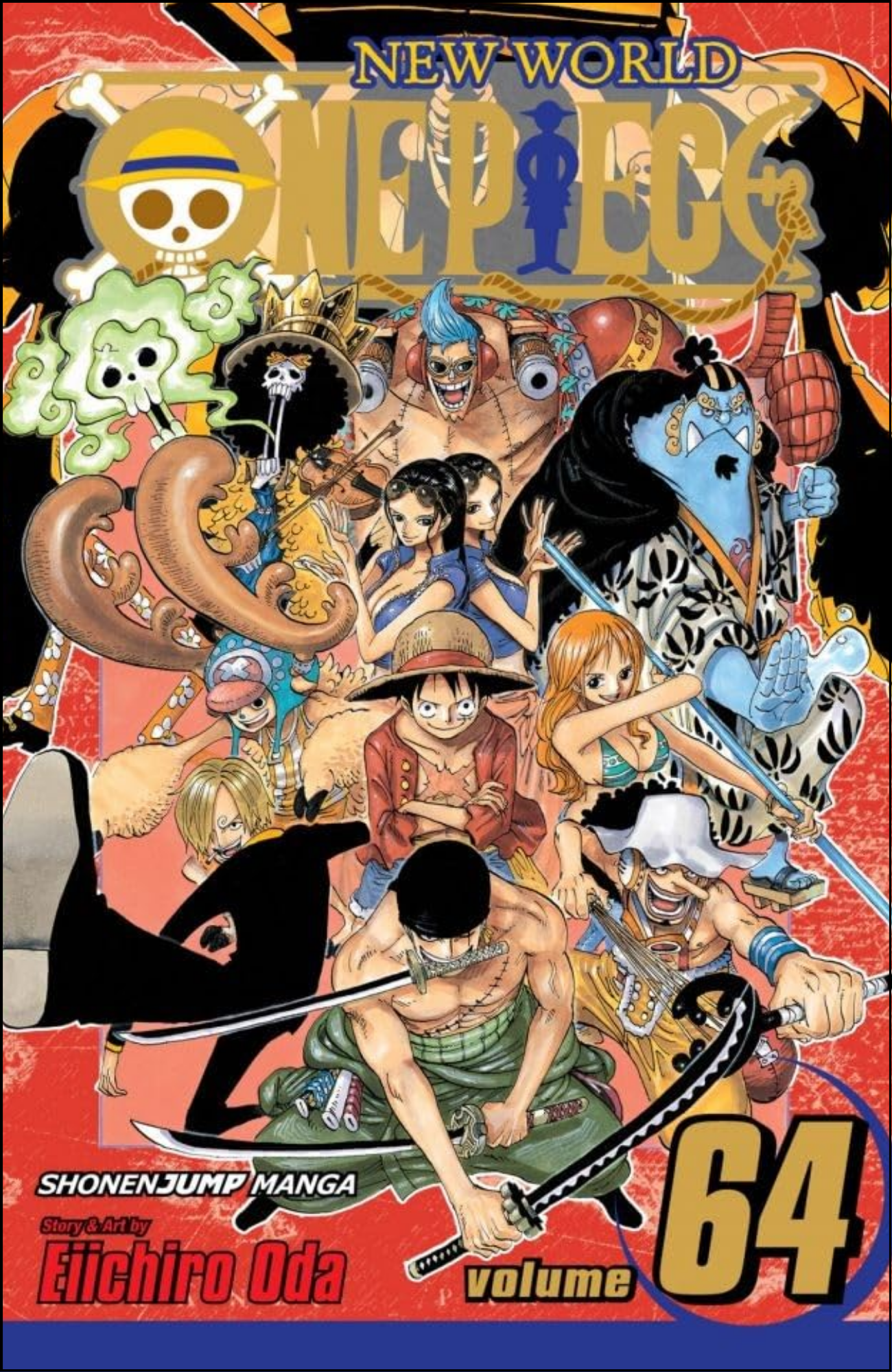 One Piece, Vol. 64 by Eiichiro Oda (Author, Illustrator) | Full Page Print Editon