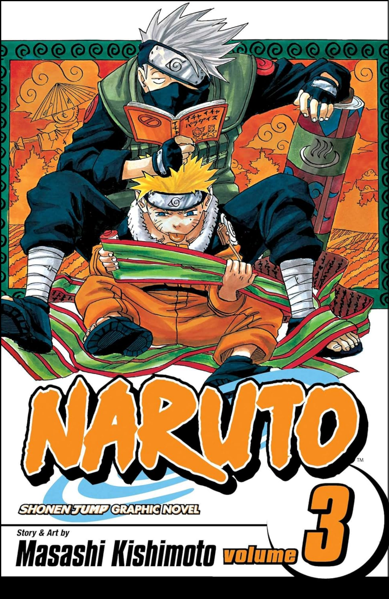 Naruto, Vol. 3 by Masashi Kishimoto (Author, Illustrator) | Full Page Print Editon