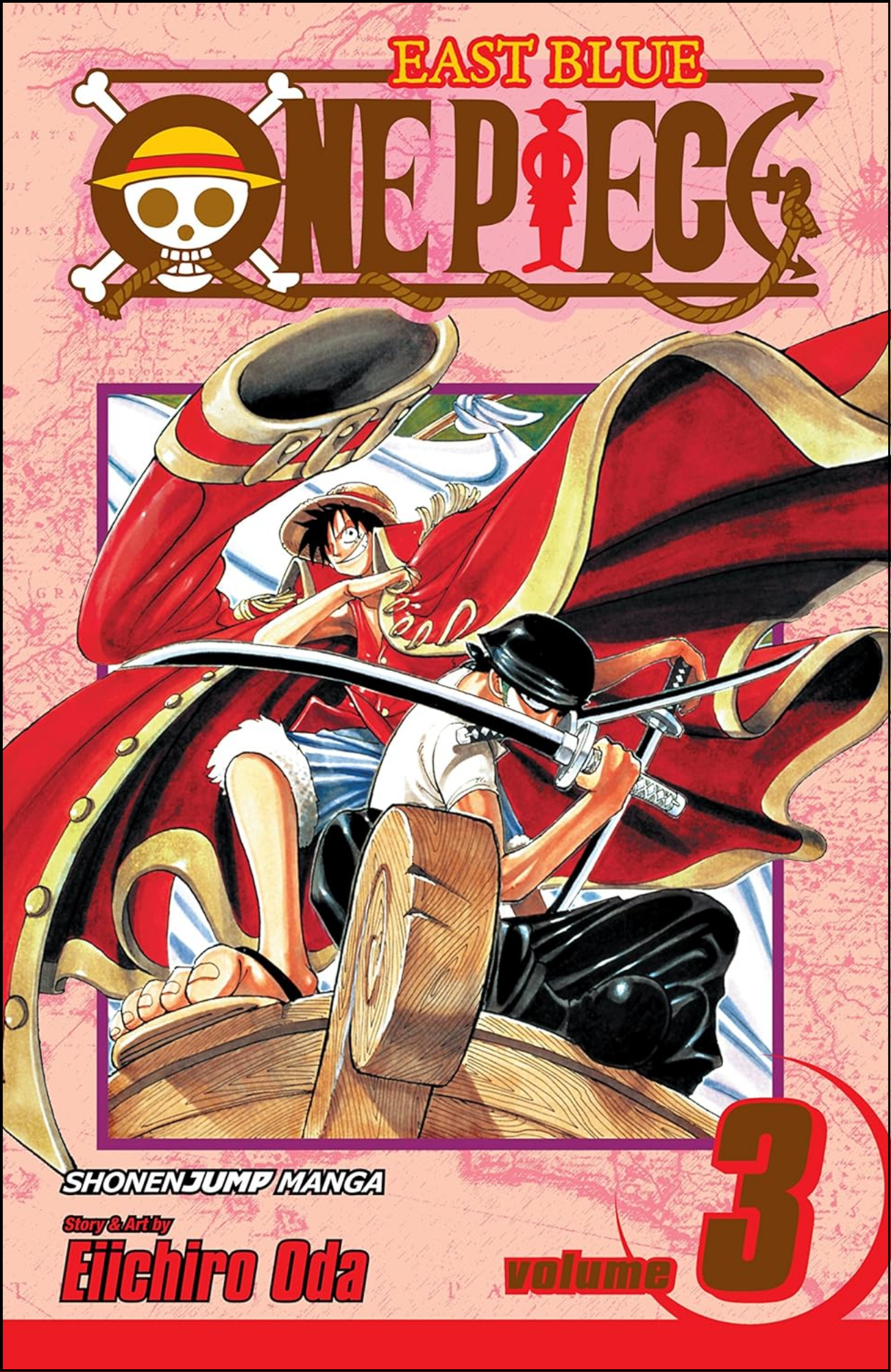 One Piece, Vol. 3 by Eiichiro Oda (Author, Illustrator) | Full Page Print Editon