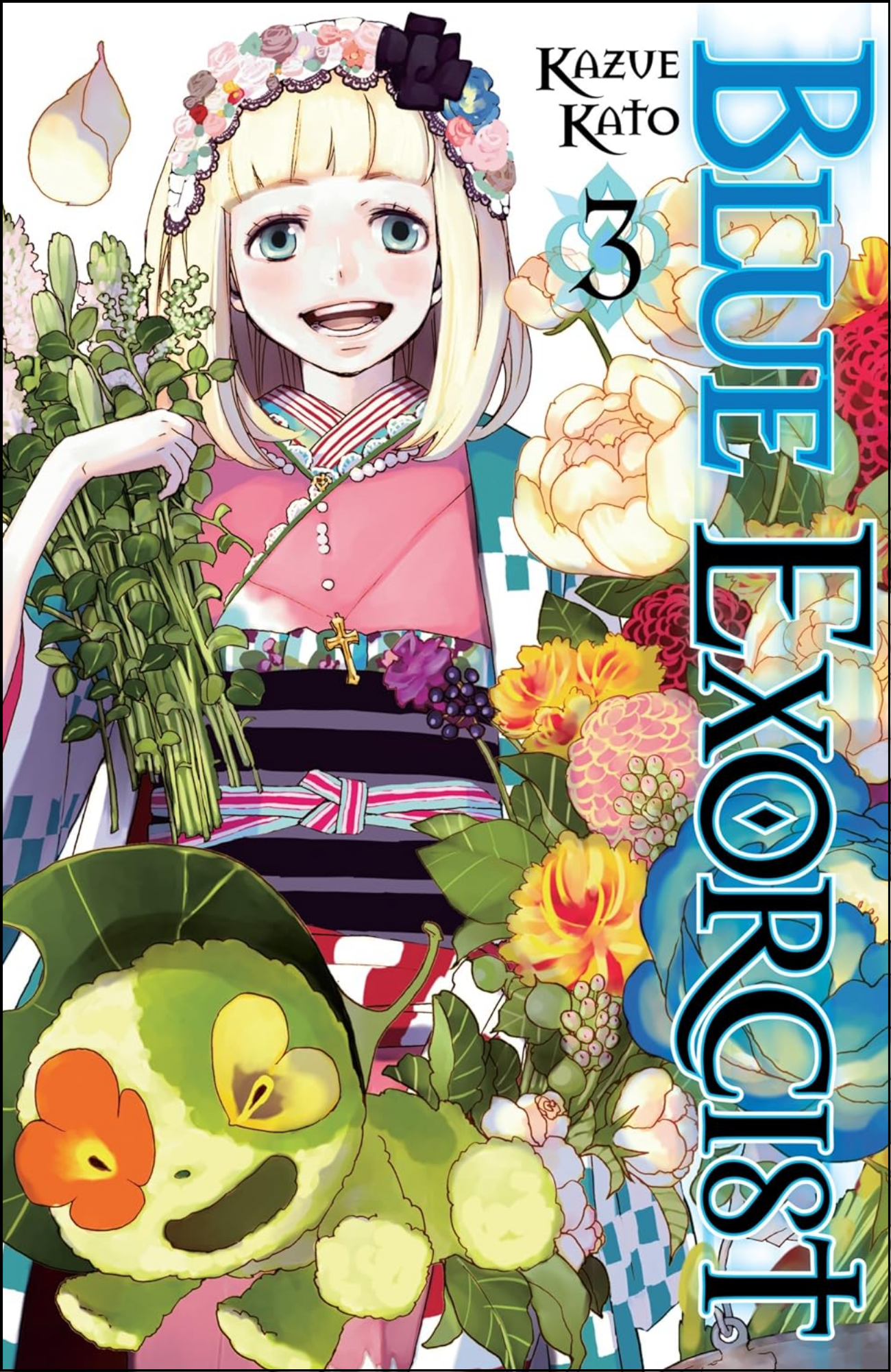 Blue Exorcist, Vol. 3 by Kazue Kato (Author, Illustrator) | Full Page Print Editon