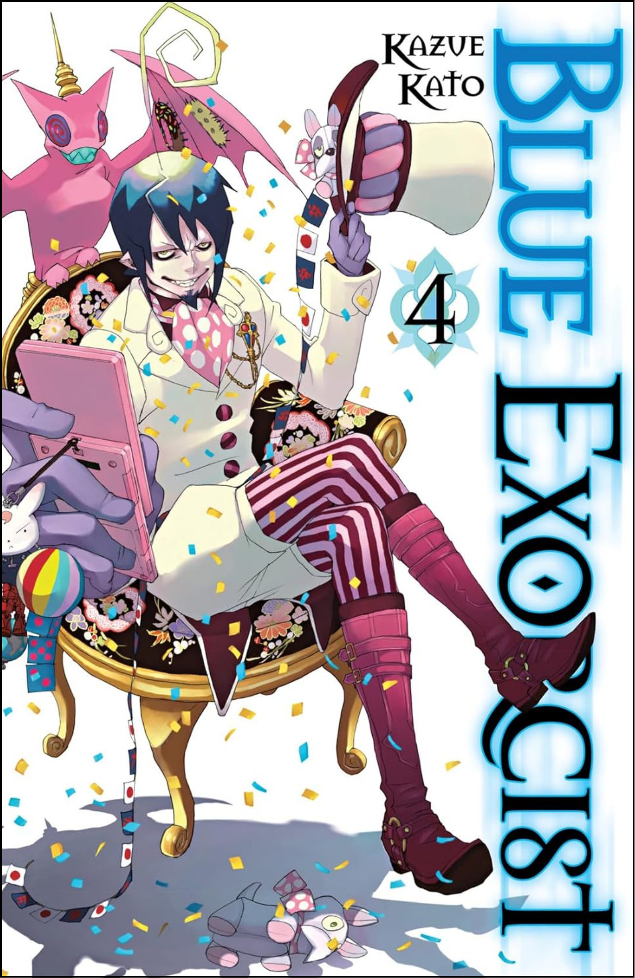Blue Exorcist, Vol. 4 by Kazue Kato (Author, Illustrator) | Full Page Print Editon