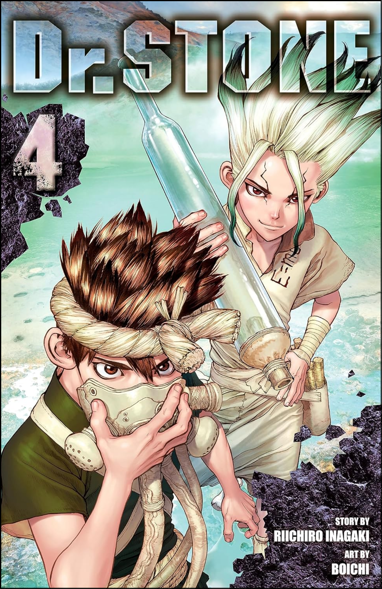 Dr. STONE, Vol. 4 by Riichiro Inagaki (Author) | Full Page Print Editon