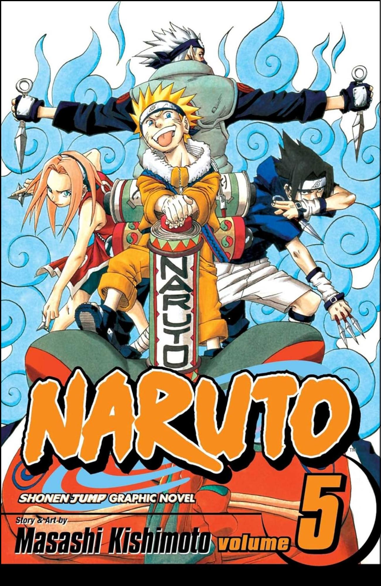 Naruto, Vol. 5 by Masashi Kishimoto (Author, Illustrator) | Full Page Print Editon