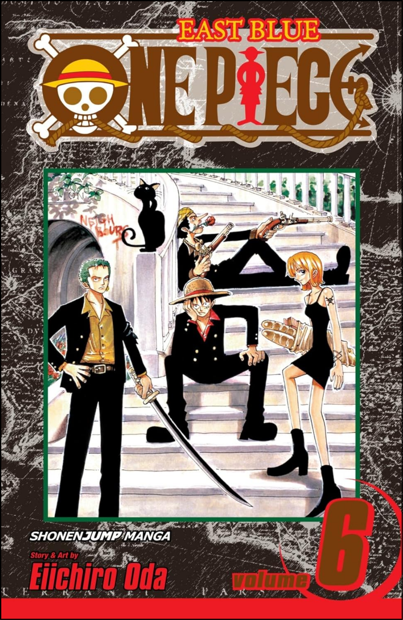 One Piece, Vol. 6 by Eiichiro Oda (Author, Illustrator) | Full Page Print Editon