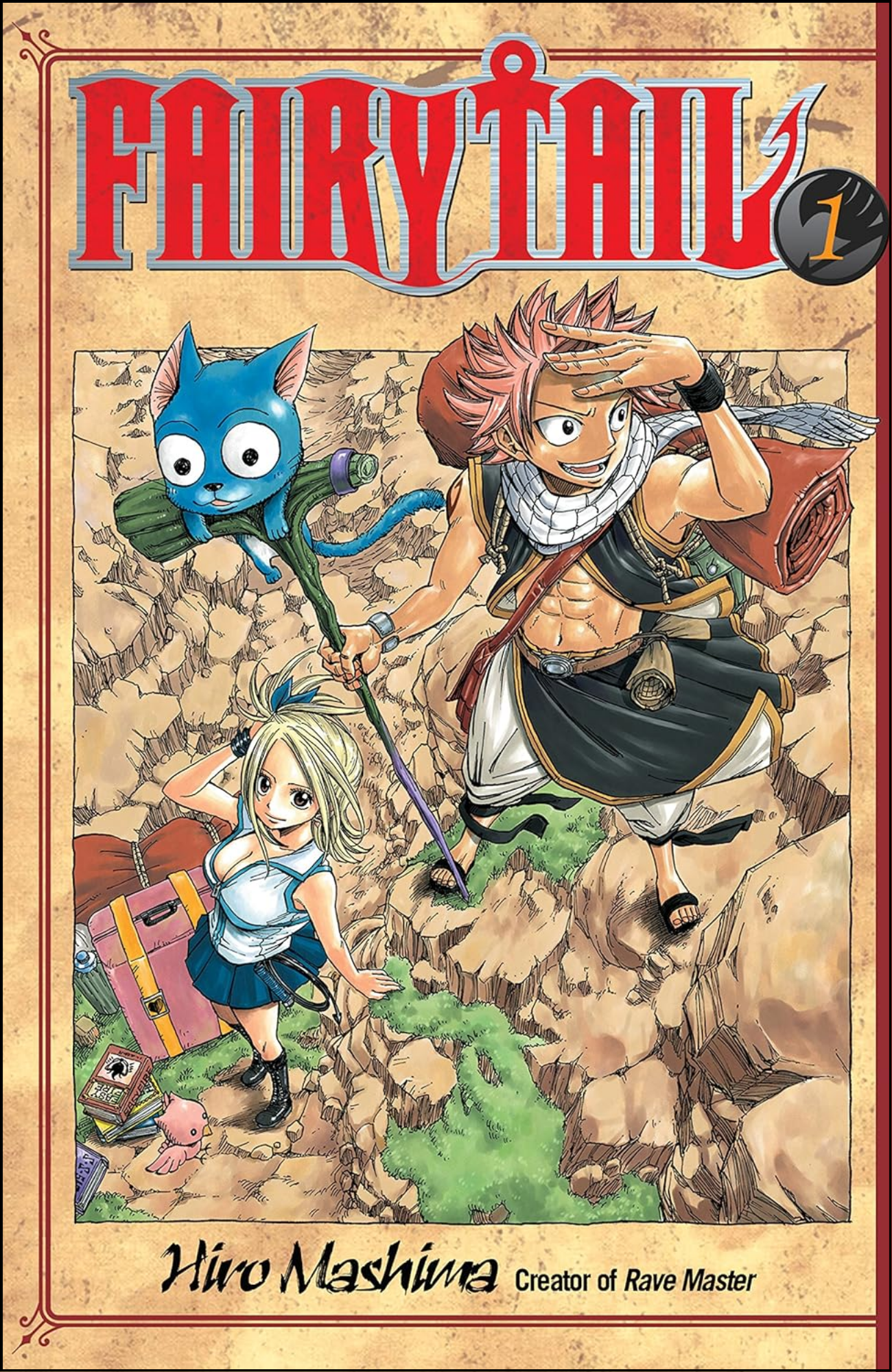 Fairy Tail Vol. 1 by Hiro Mashima (Author, Artist) | Full Page Print Editon