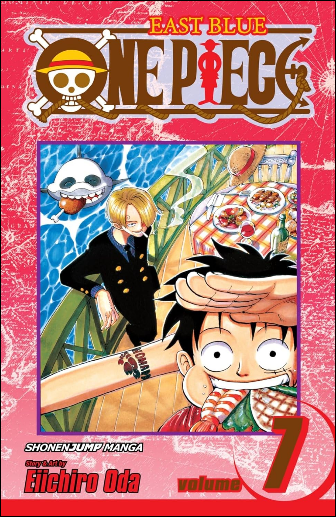 One Piece, Vol. 7 by Eiichiro Oda (Author, Illustrator) | Full Page Print Editon
