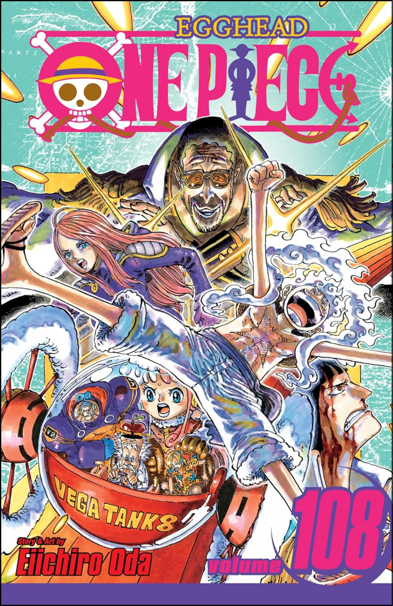 One Piece, Vol. 108 by Eiichiro Oda (Author, Illustrator) | Full Page Print Editon