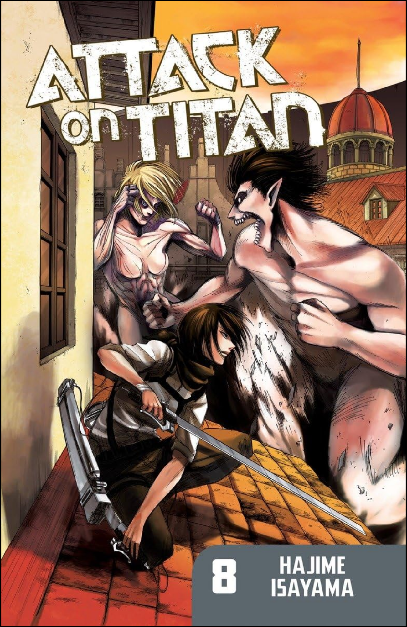 Attack on Titan Vol. 8 by Hajime Isayama (Author, Artist)| Full Page Print Editon