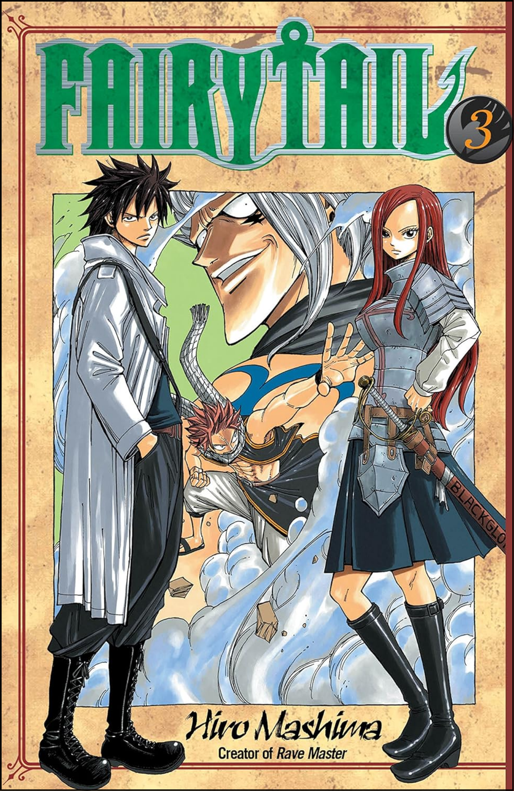 Fairy Tail Vol. 3 by Hiro Mashima (Author, Artist) | Full Page Print Editon