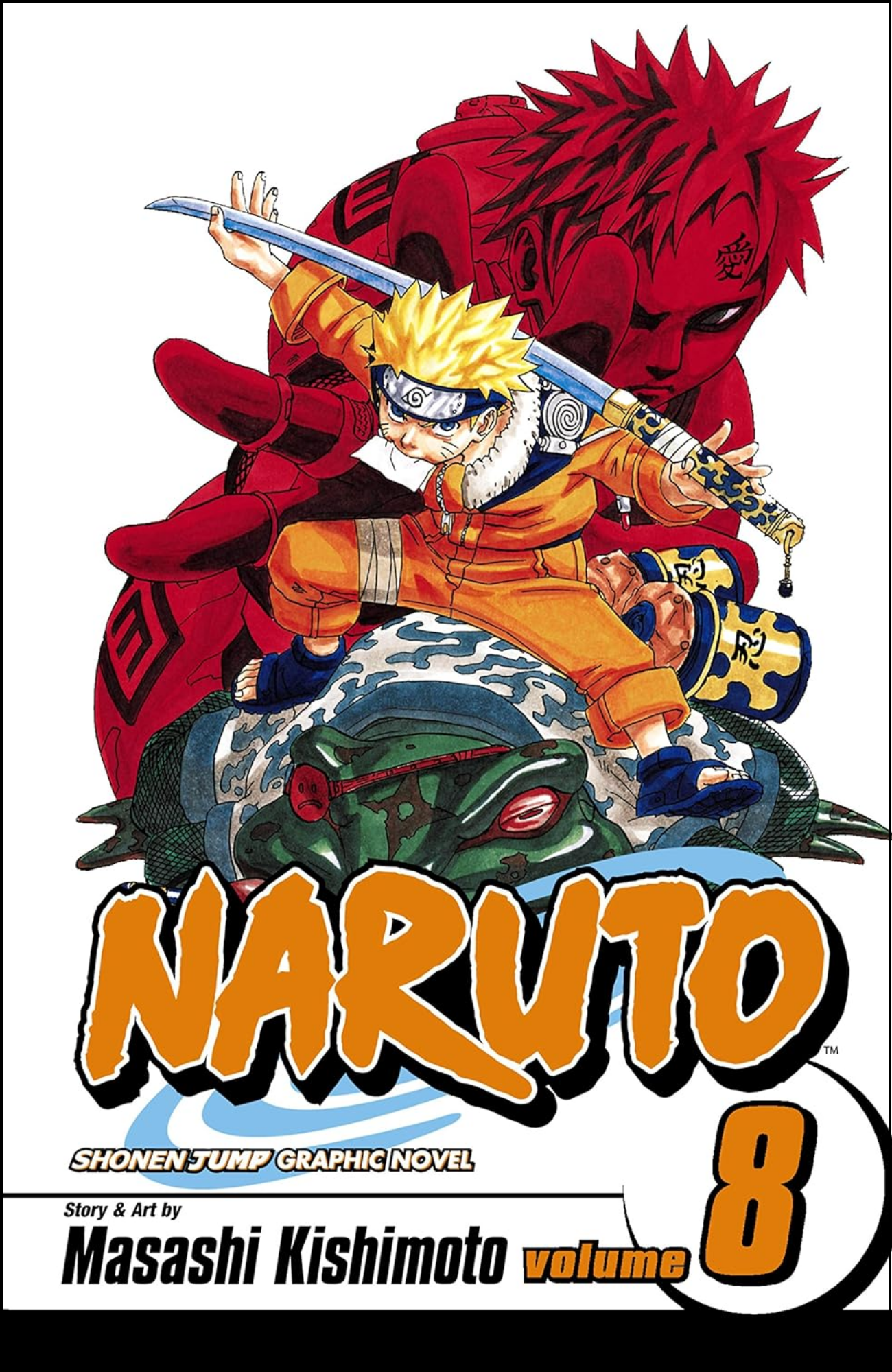 Naruto, Vol. 8 by Masashi Kishimoto (Author, Illustrator) | Full Page Print Editon