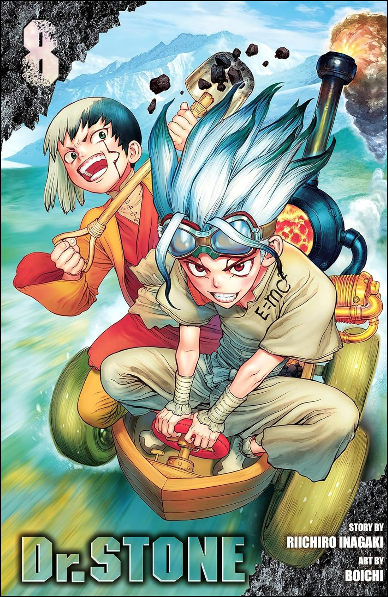 Dr. STONE, Vol. 8 by Riichiro Inagaki (Author) | Full Page Print Editon