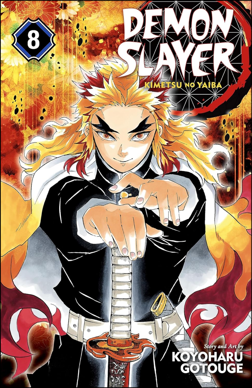 Demon Slayer Vol. 8 by Koyoharu Gotouge (Author) | Full Page Print Editon