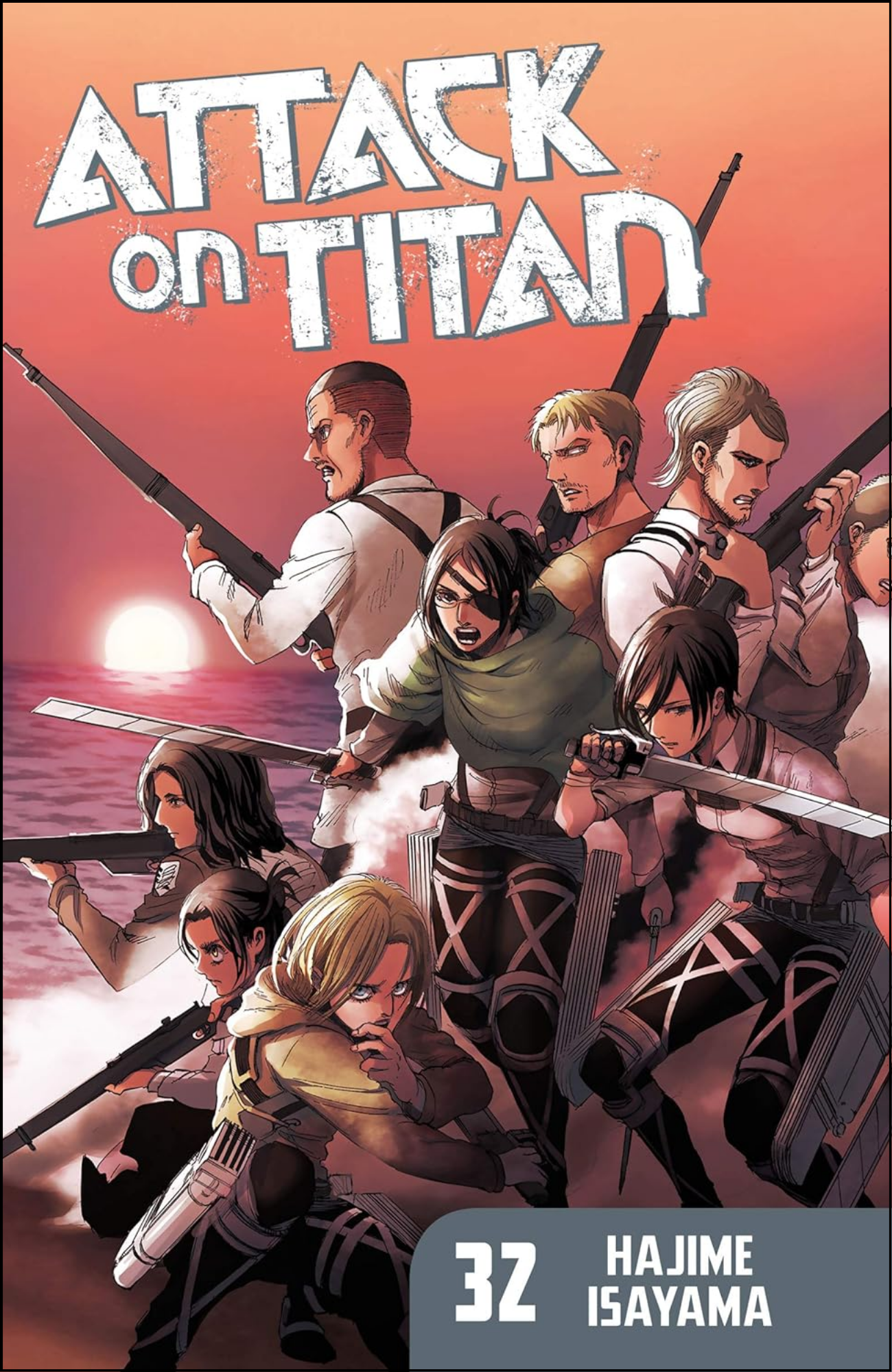 Attack on Titan Vol. 32 by Hajime Isayama (Author, Artist)| Full Page Print Editon