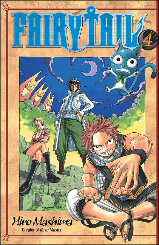 Fairy Tail Vol. 4 by Hiro Mashima (Author, Artist) | Full Page Print Editon