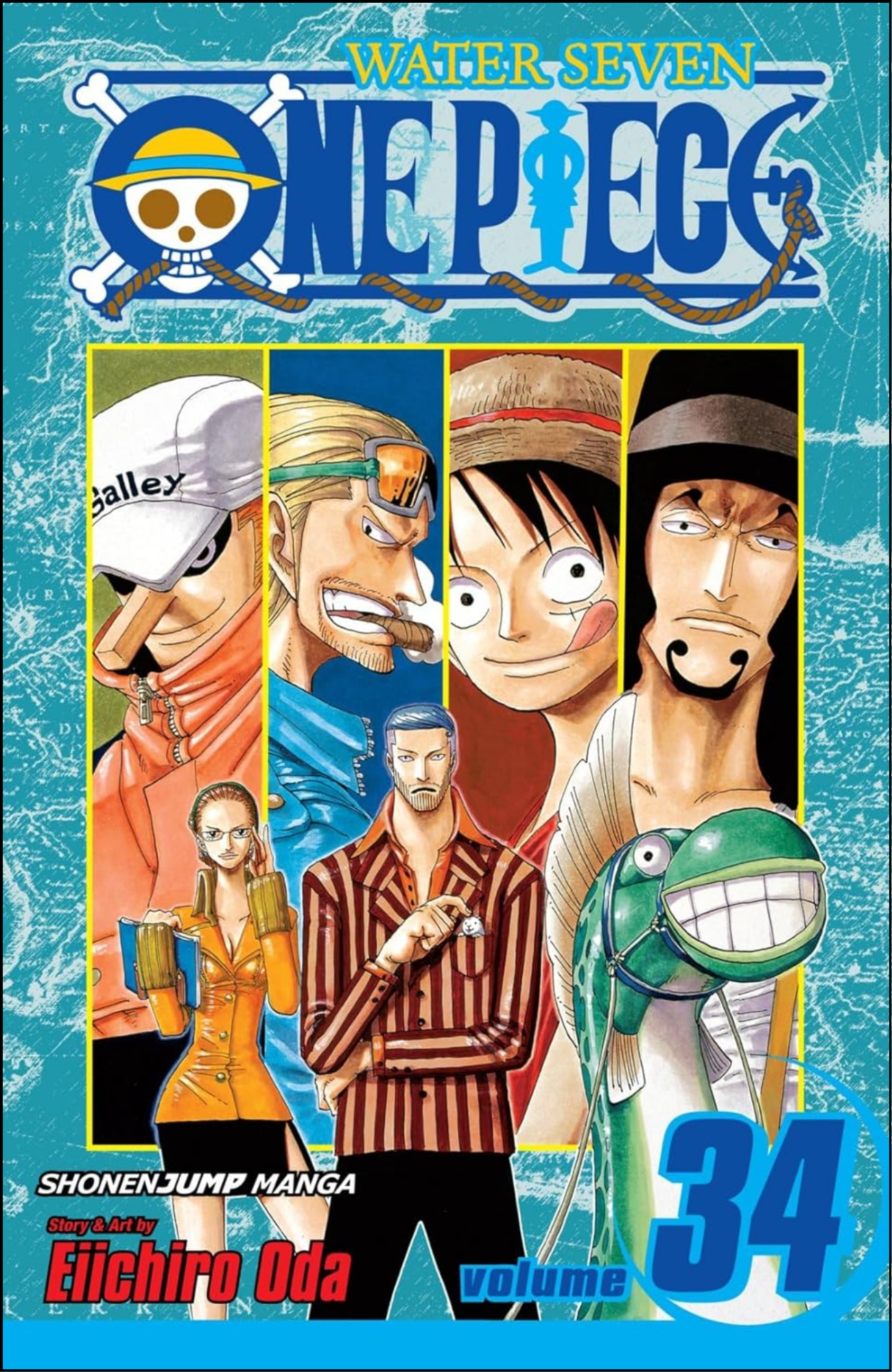 One Piece, Vol. 34 by Eiichiro Oda (Author, Illustrator) | Full Page Print Editon