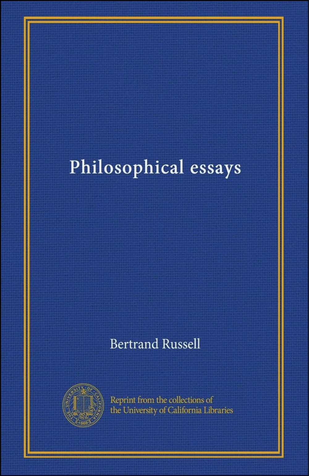 Philosophical essays by Bertrand Russell (Author)