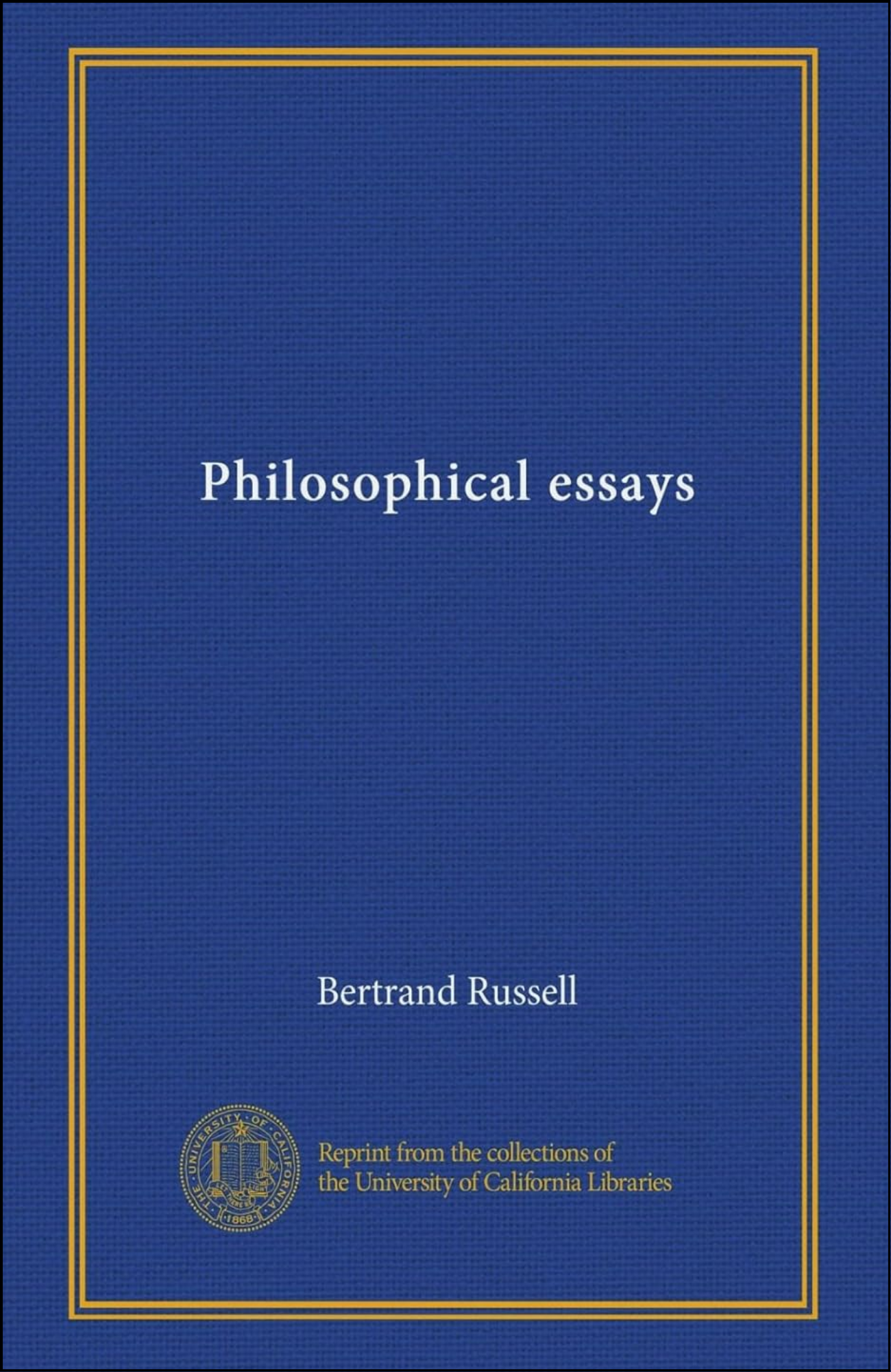 Philosophical essays by Bertrand Russell (Author)
