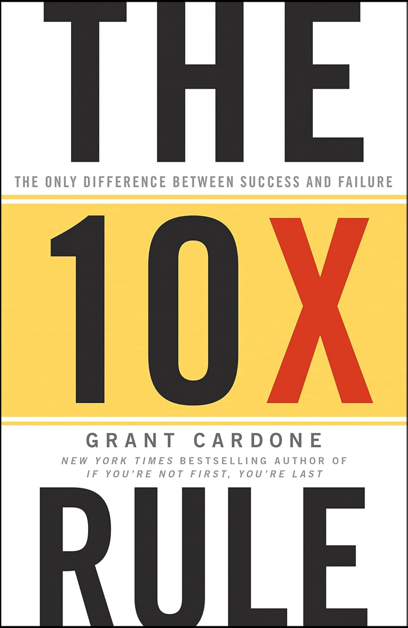 The 10X Rule by Grant Cardone (Author)