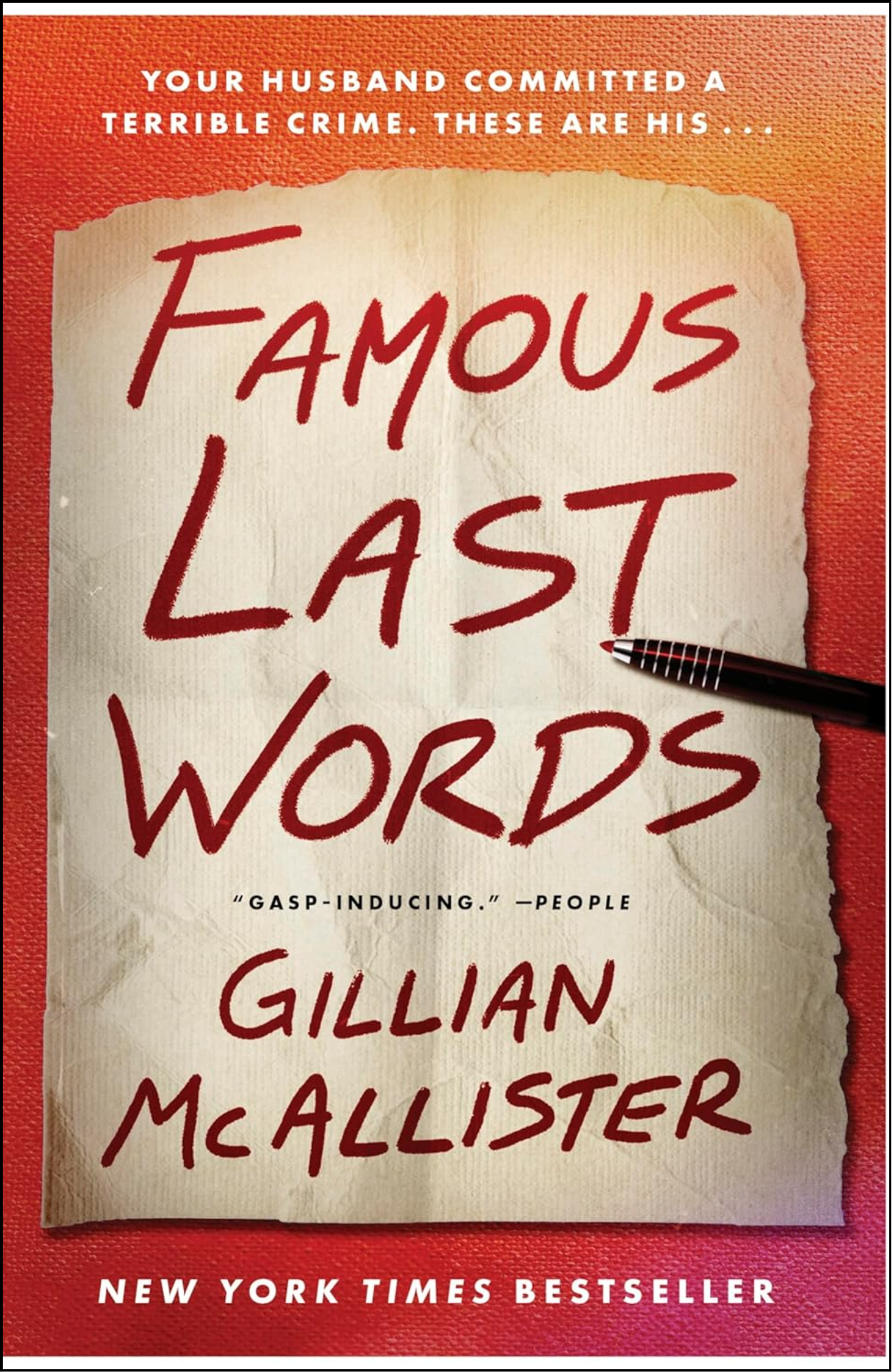 Famous Last Words by Gillian McAllister (Author)