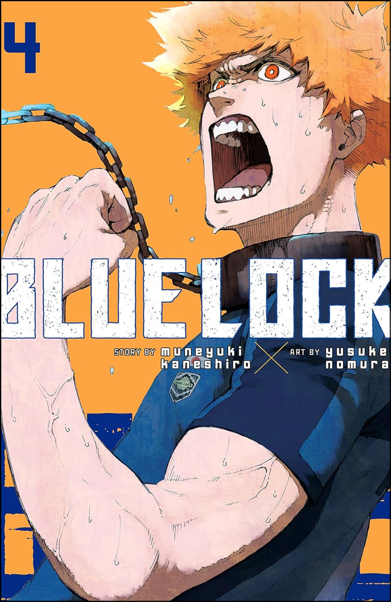 Blue Lock Vol. 4 by Yusuke Nomura (Author, Artist) | Full Page Print Editon