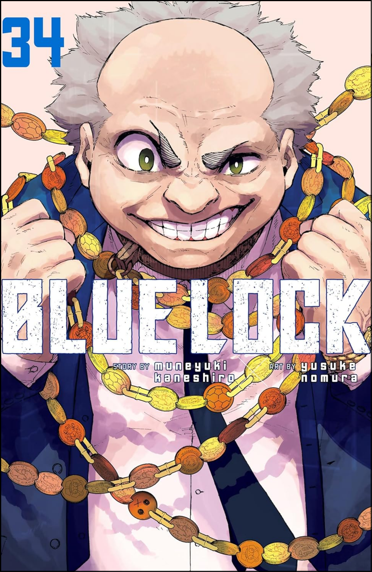 Blue Lock Vol. 34 by Yusuke Nomura (Author, Artist) | Full Page Print Editon