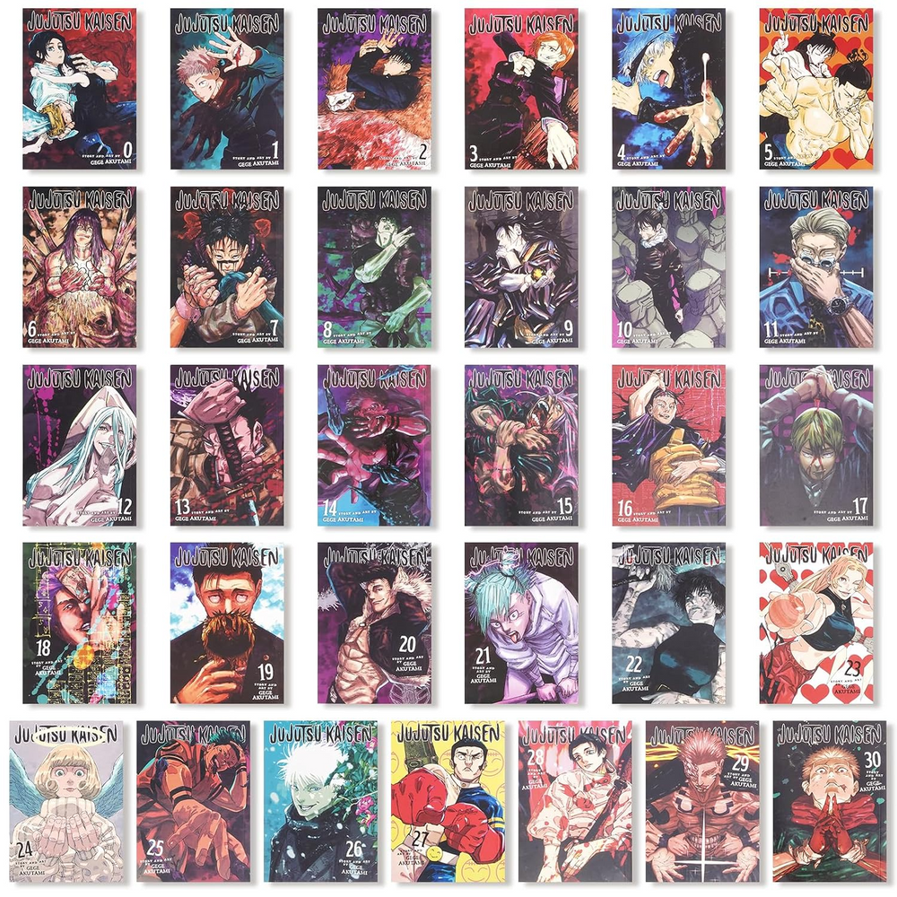 Jujutsu Kaisen Manga Complete Bundle Vol. 0–30 (31 Books Set)