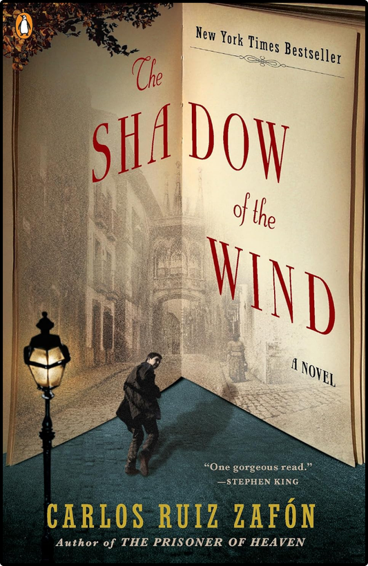 The Shadow of the Wind by Carlos Ruiz Zafón book cover