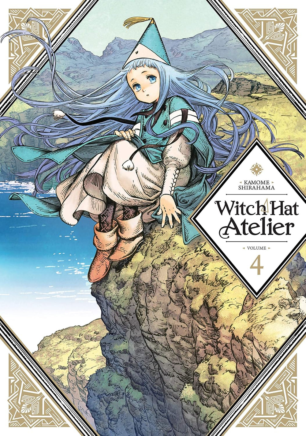 Witch Hat Atelier Vol. 4 manga front cover by Kamome Shirahama