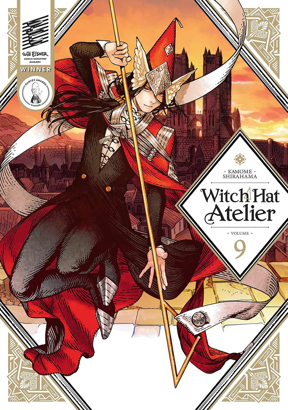 Witch Hat Atelier Vol. 9 manga front cover by Kamome Shirahama